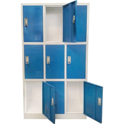 RFG Гардероб RFG, метален, троен, с девет клетки, 90 x 45 x 185 (4035180057)