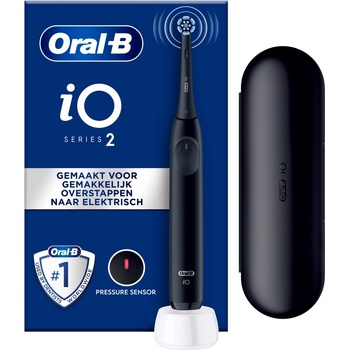 Oral-B Електрическа четка за зъби Oral-B - iO S2 6/8/6, 1 накрайник, черна (1100039172)