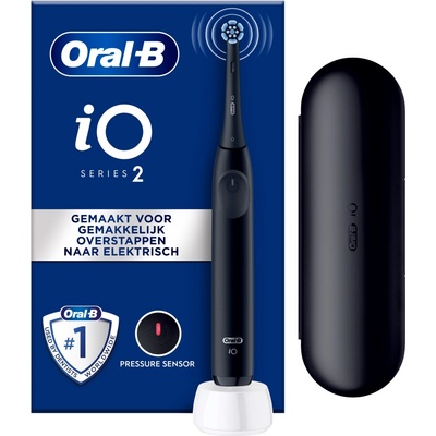 Oral-B Електрическа четка за зъби Oral-B - iO S2 6/8/6, 1 накрайник, черна (1100039172)