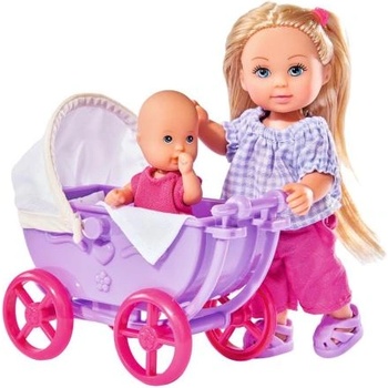 Simba Toys Кукла Evička doll walk, с количка, 2 вида