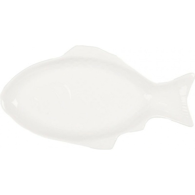 Clayre & Eef Biela miska / tanier v tvare ryby Fish Bowl S - 36 x 18 x 4 cm / 375 ml