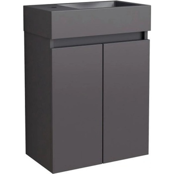 Inter Ceramic Конзолен шкаф за баня COMPACT 4242MB К-КТ, Inter Ceramic, с умивалник, PVC, 60х42х25см (4242MB)