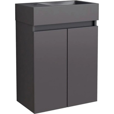 Inter Ceramic Конзолен шкаф за баня COMPACT 4242MB К-КТ, Inter Ceramic, с умивалник, PVC, 60х42х25см (4242MB)