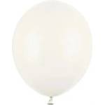 Party Deco Латексови Балони Пастел, Мръсно Бяло - 23 см (sb10p-008z)