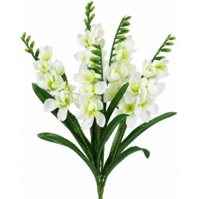 Umelá kytica frézie krémová 51 cm