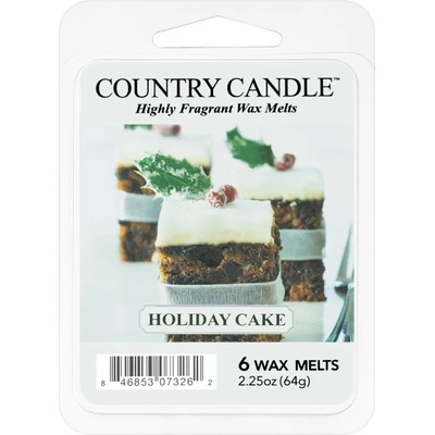 The Country Candle Company Holiday Cake восък за арома-лампа 64 гр