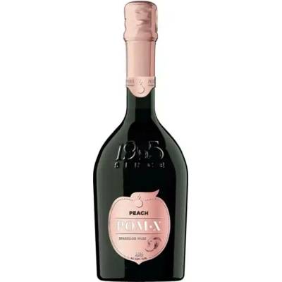 POM-X Peach šumivé polosladké broskvové víno 8% 0,7 l (holá láhev)