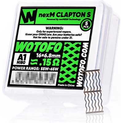 Wotofo nexMESH pro Profile RDA Clapton S Ni80 a KA1 0,15ohm