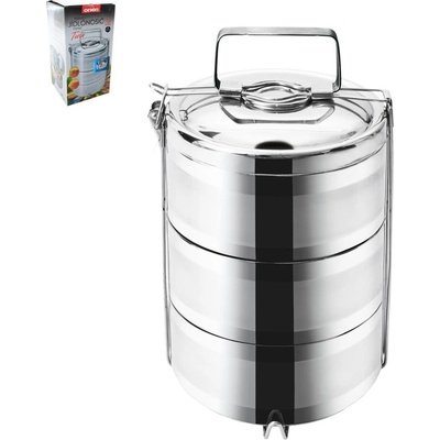 Orion Jídlonosič termo nerez 3 patra, 16 cm