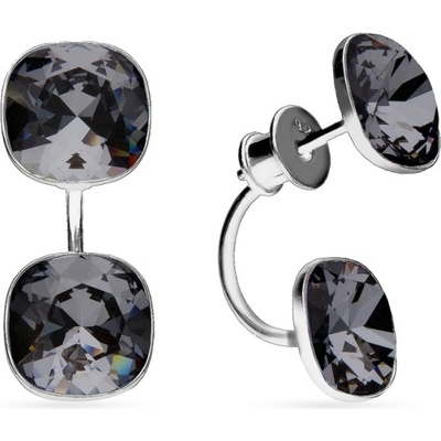 Spark Swarovski Elements tvaru čtverce Netta KF447010SN Silver Night