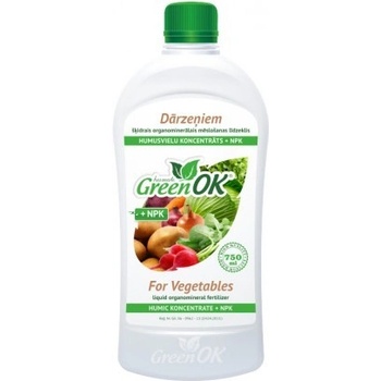 GreenOK Pro Zeleninu Koncentrát huminových látek + NPK 750ml