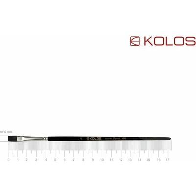 Plochý štetec z veveričky KOLOS Classic 3016 - č. 4