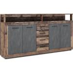 Wipmeb Sp. z o. o Комод RUNA 190x96x32 см тъмно кафяв/антрацит (WM0005)