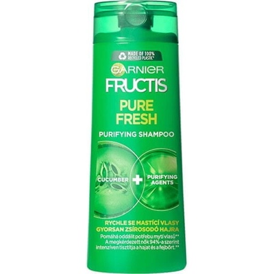 Garnier Posilňujúci šampón na rýchlo sa mastiace vlasy Fructis (Pure Fresh Purifying Shampoo) 400 ml)