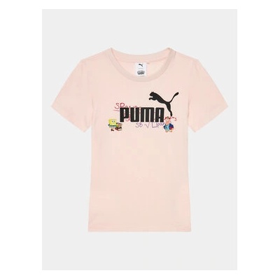 PUMA Тишърт Puma X Spongebob 622212 Розов Regular Fit (Puma X Spongebob 622212)