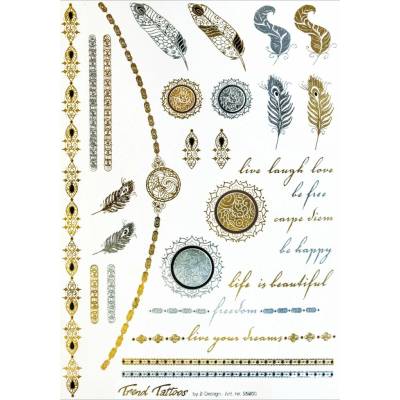 Avery Z-Design Tattoos A5 Ethno gold/silver