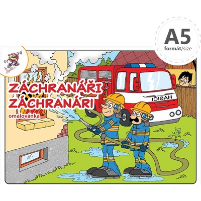 Omaľovánka A5 Záchranári