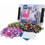 Plus-Plus PlusPlus Plus-Plus, Mini Basic, Neon, Glitter, 2 plates - 2400 pcs - Education