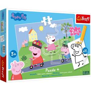 Trefl Пъзел Trefl от 15 части - Прасенцето Пепа (93139) - ozone
