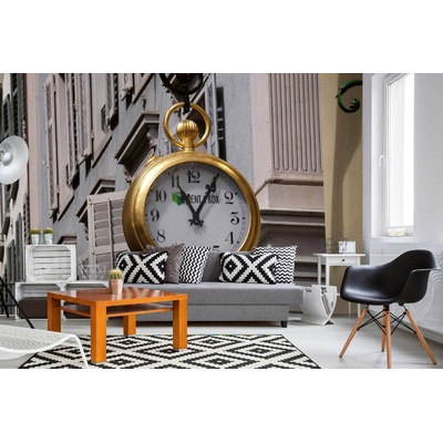 DIMEX ART Самозалепваща се флизелинова фототапета часовник в швейцария 375 x 250 см