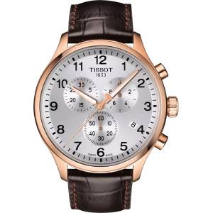 Tissot Мъжки часовник Tissot Chrono XL Classic 116.617. 36.037. 00, Кафяв / Златен (TIS116.617.36.037.00) Часовници