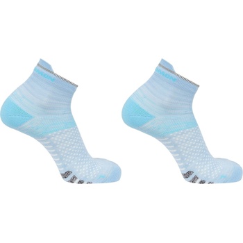 Salomon Дамски чорапи Salomon Predict Quarter 2 Pack Running Socks Womens - Blue