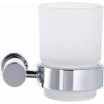 Duravit D-Code - Чаша за четки и паста с държач, дясна, млечно стъкло/хром 0099201000 (0099201000)