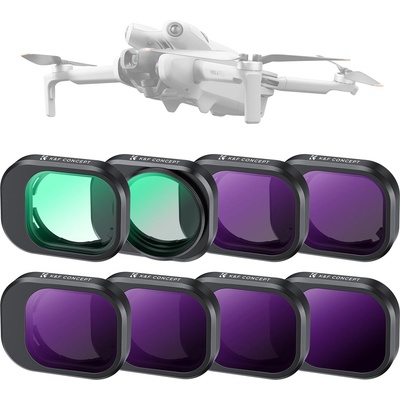 K&f concept Mini 4 Pro Filter, Multi-Coated ND Filter Set for DJI Mini 4 Pro Drone Accessories - 8 Pack ND8, ND16, ND32, ND64, ND128, ND256, UV, CPL Filters - P15-SKU. 2281