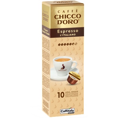 Chicco d'Oro Espresso L Italiano Кафе на капсули 10 бр за Tchibo Cafissimo и Caffitaly