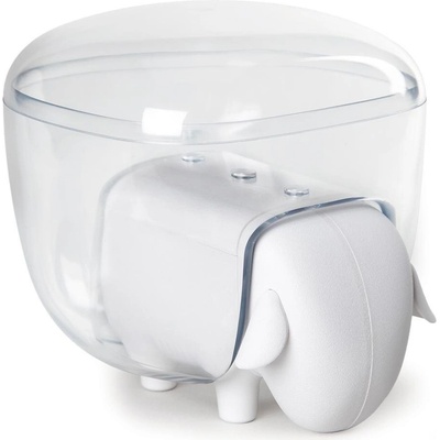 QUALY DESIGN Dóza se zásuvkou SheepShape Container 10227, bílá/průhledná – Zboží Dáma