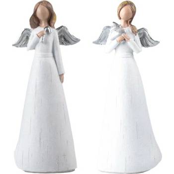 Anjelik polyresin 100X250mm mix biela so striebornou