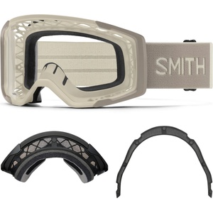 SMITH Маска Smith Rhythm MTB S0 + Dirt Screen Goggles - Chalk / Clear - размер One Size (205-6983-0211)