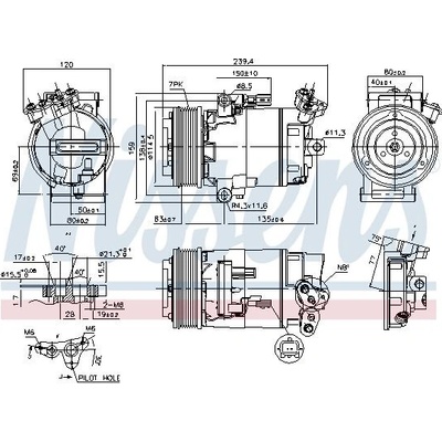 Kompresor klimatizace NISSENS 89346