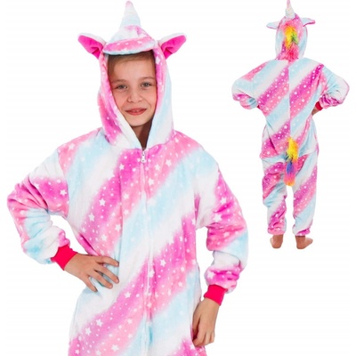 Kigurumi Jednorožec růžová bílá