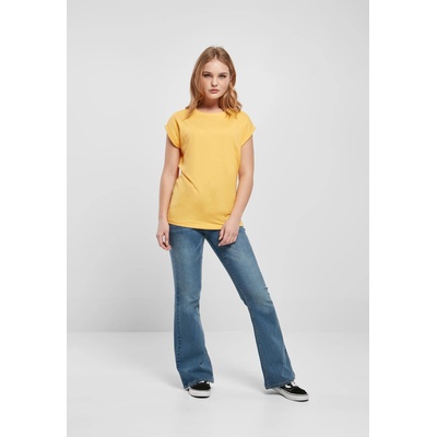 Urban Classics Дамска тениска в жълт цвят Urban Classics Ladies Shoulder TeeUB-TB771-04007 - Жълт, размер L