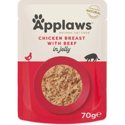 Applaws Cat kuře a hovězí jelly 6 x 70 g