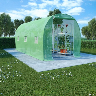 Petrashop 9 m² 4,5 x 2 x 2 m Zelená – Zbozi.Blesk.cz