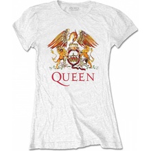Queen tričko Classic Crest White Girly dámské