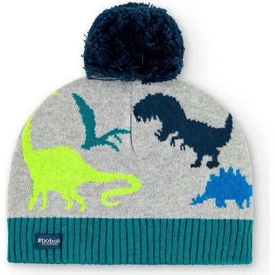Boboli dětská pletená čepice dinosauři