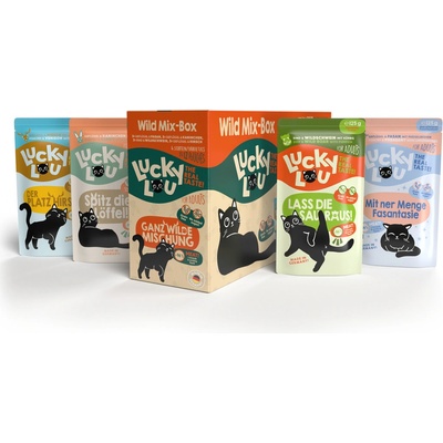 LUCKY LOU Lifestage pre Mačky Adult WILD MIX 12 x 125 g