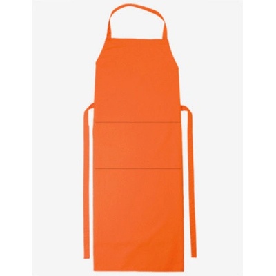 Workwear Verona Dlouhá pracovní zástěra s laclem 01146-01 Orange