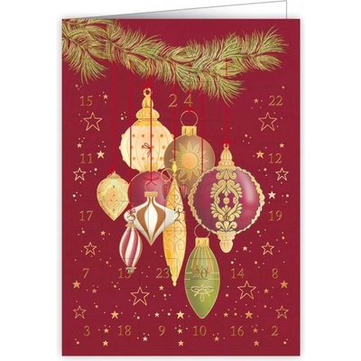 QUIRE PUBLISHING Přání adventní kalendář 6378 QP - vánoční