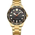 Curren Мъжки часовник Curren Arren, Неръждаема стомана, Златист / Черен (CURREN-8426-GOLD-BLACK) Часовници