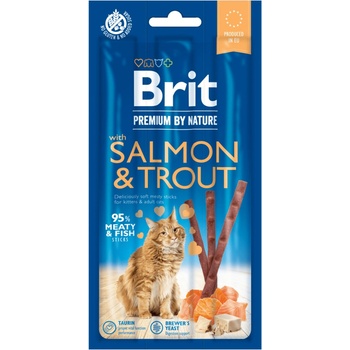 Brit Premium by Nature Cat Sticks with Salmon & Trout 3 ks