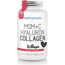 Nutriversum MSM + Vitamín C + Kyselina hyaluronová + Kolagen 120 kapslí