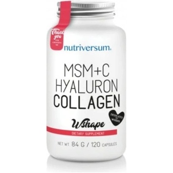 Nutriversum MSM + Vitamín C + Kyselina hyaluronová + Kolagen 120 kapsúl