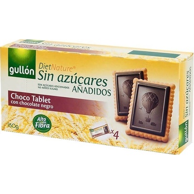 Gullon Choco Tablet Black Sušienky s tmavou čokoládou so sladidlom 150g