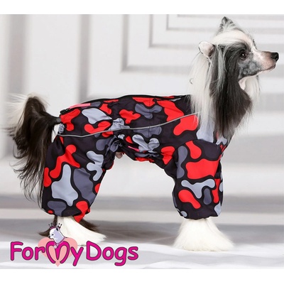 FOR MY DOGS pláštěnka RED CAMO