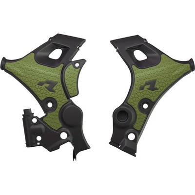 RACETECH (RTECH) kryty rámu REVOLUTION HONDA XL 750 TRANSALP 23-25 barva černá / tmavě zelená