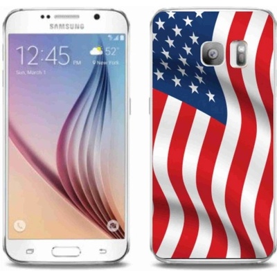 Pouzdro mmCase Gelové Samsung Galaxy S6 Edge - USA vlajka